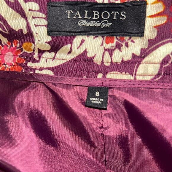 Talbots 100% silk wrap around skirt size 8 - Picture 4 of 6